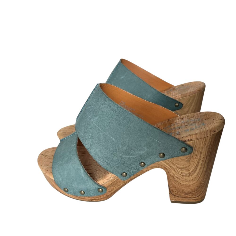 Kork-Ease Darra Leather Platform Clog Heeled Sandals Size 11 - Picture 5 of 12